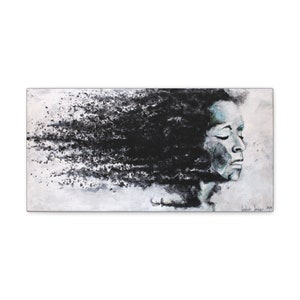 Free Yourself From Yourself Original Artwork Print Canvas Gallery Wrap, Wall Decor, Contemporary Art