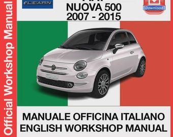 Manuale di riparazione Manuale Officina Fiat Nuova 500 (2007-2015) (It) (En) (Fr) (De) eLEARN Workshop Repair Manual Car Service