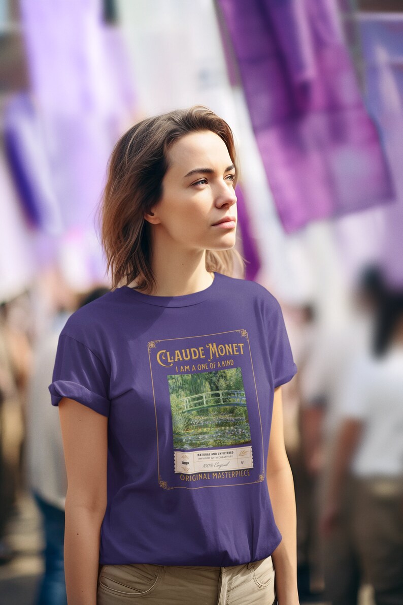 Claude Vintage T Shirt, Gift for Art Lover, Art Teacher, Student