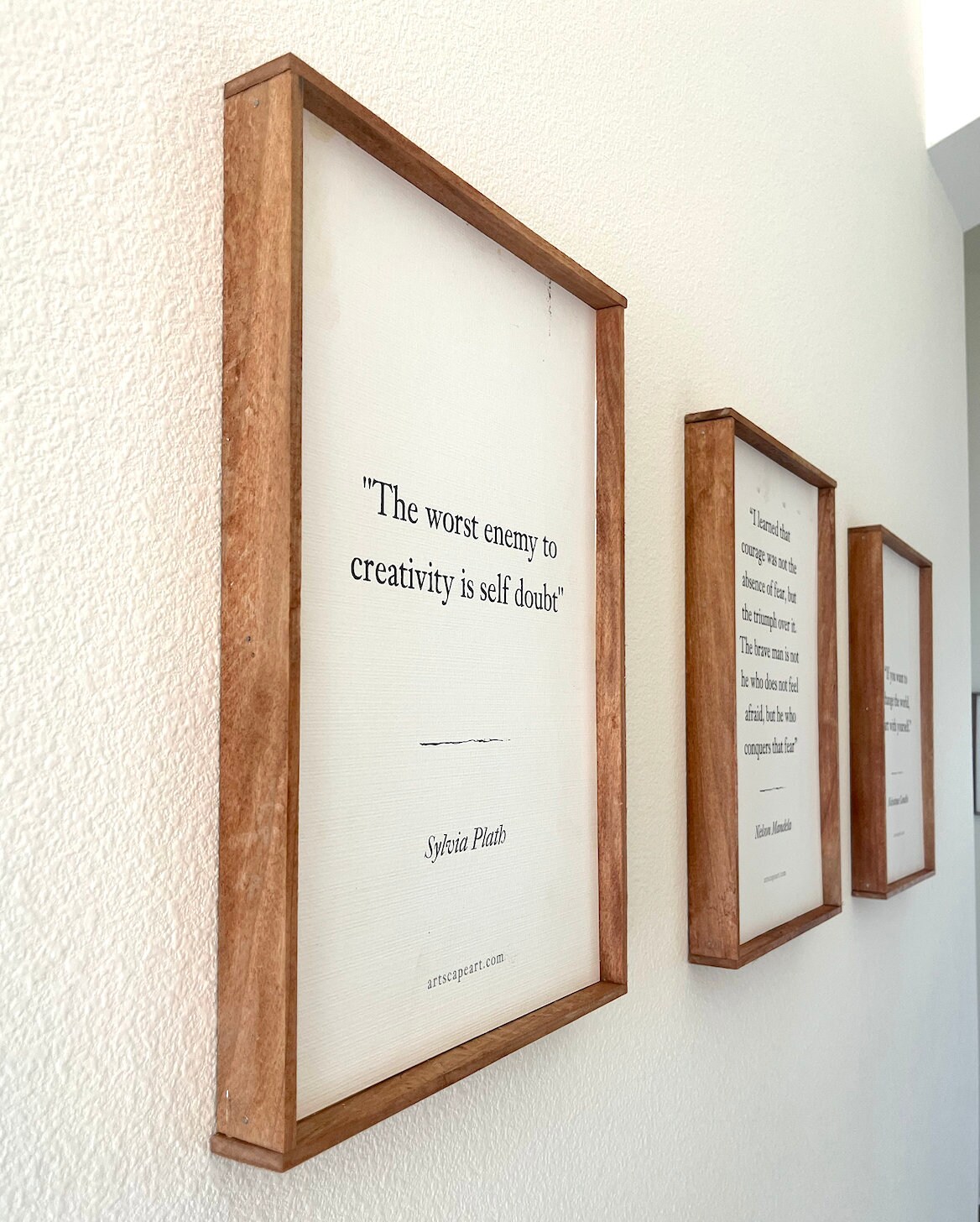 Rumi Inspirational Quote Framed Wall Art Rustic Farmhouse Wooden Frame ...