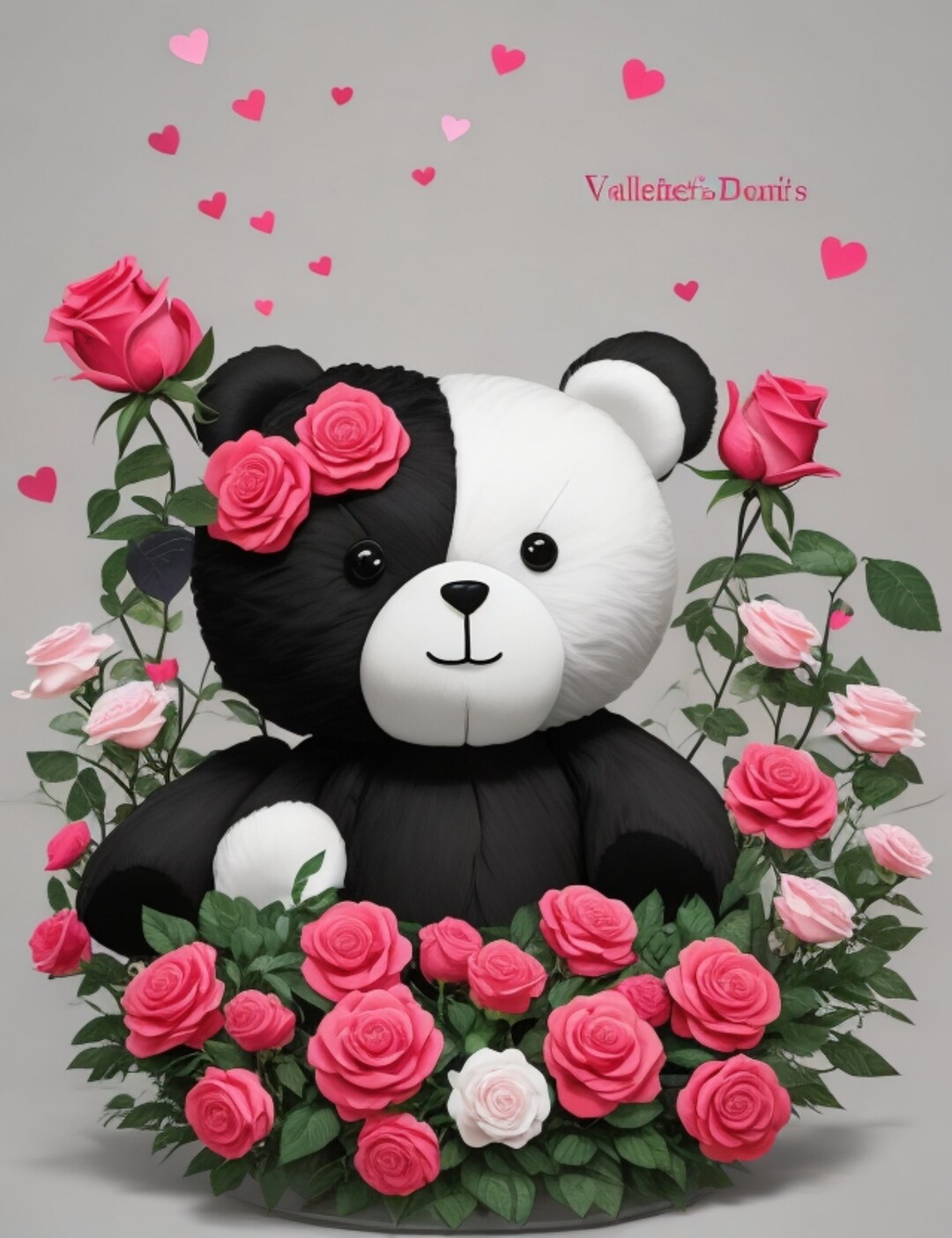 Blooms & Bears Harmony: A Perfect Blend in Art - Etsy