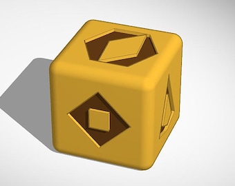 Sabacc Spike Dice - Kessel, Traditional, Corellian Spike - 3d models