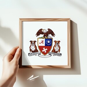 CUSTOM Family Crest | Personalized Coat-of-Arms | Heraldic Art | Family Heritage | Personalized Gifts Family Crest