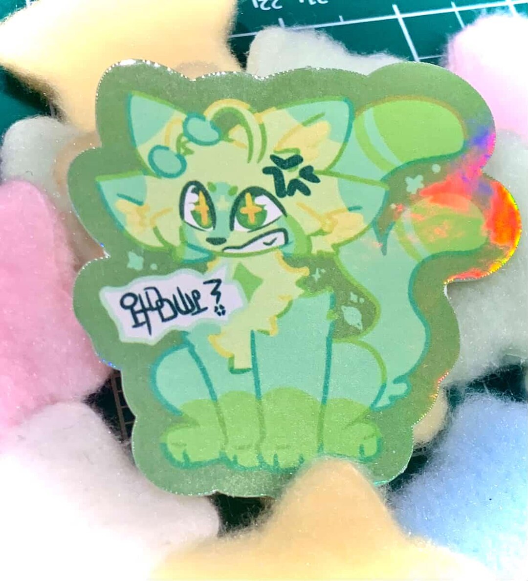 Gnarpy Alien Cat Sticker - Etsy