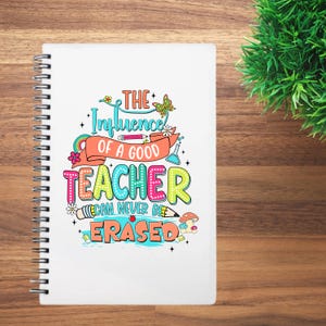 Personalised Teacher Notebook – 60 Page Lined | Custom Teacher Gift | End of Year Gift | Thank You Gift for Teacher | Teacher Stationery