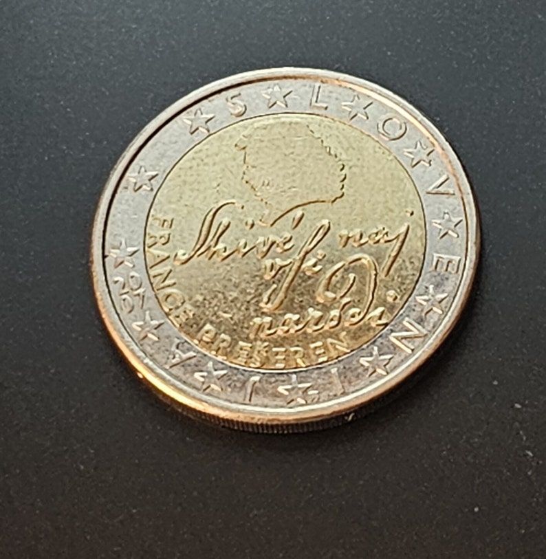 2 Euro Münze France Preseren 2007 Fehlprägung
