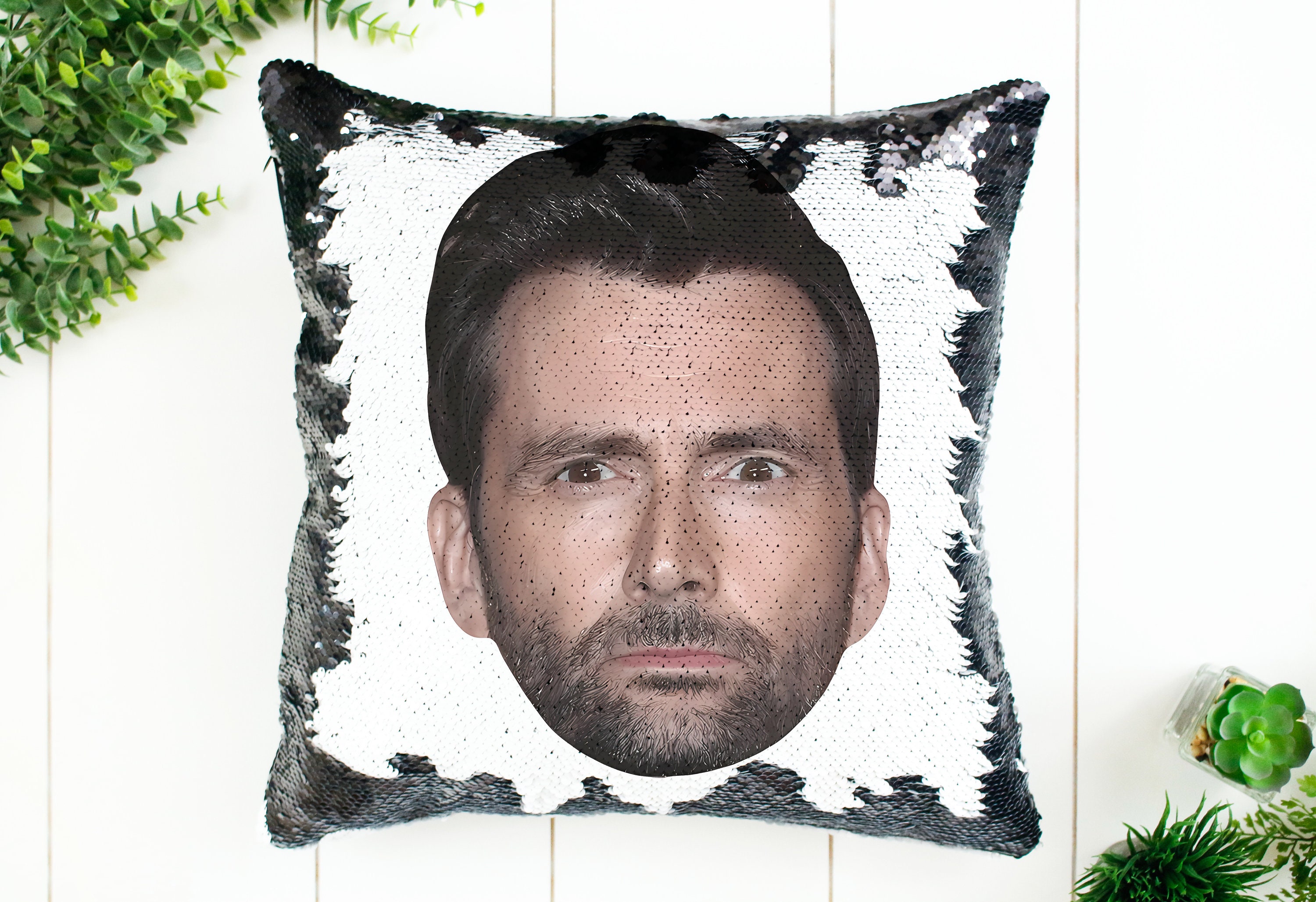 Discover David Tennant Sequin Pillow | Home Decor