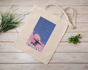 Jujutsu kaisen - gojo satoru, jjk, bolso de mano ecológico, reutilizable, bolso de mano de lona de algodón, bolso sostenible, regalo perfecto, anime japonés
