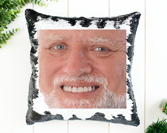 Harold Hide The Pain Meme Pillow Home Decor Pillow Case & Filling Meme Pillow Magic Pillow Decorative Hidden Image Harold Hide The Pain Meme