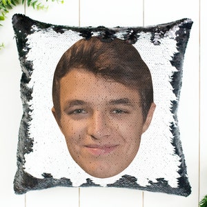 Almohada de lentejuelas Lando Norris / Decoración del hogar / Funda de almohada y relleno / Almohada mágica decorativa / Regalo divertido / Regalo para los fanáticos de la F1, Regalo de Fórmula 1