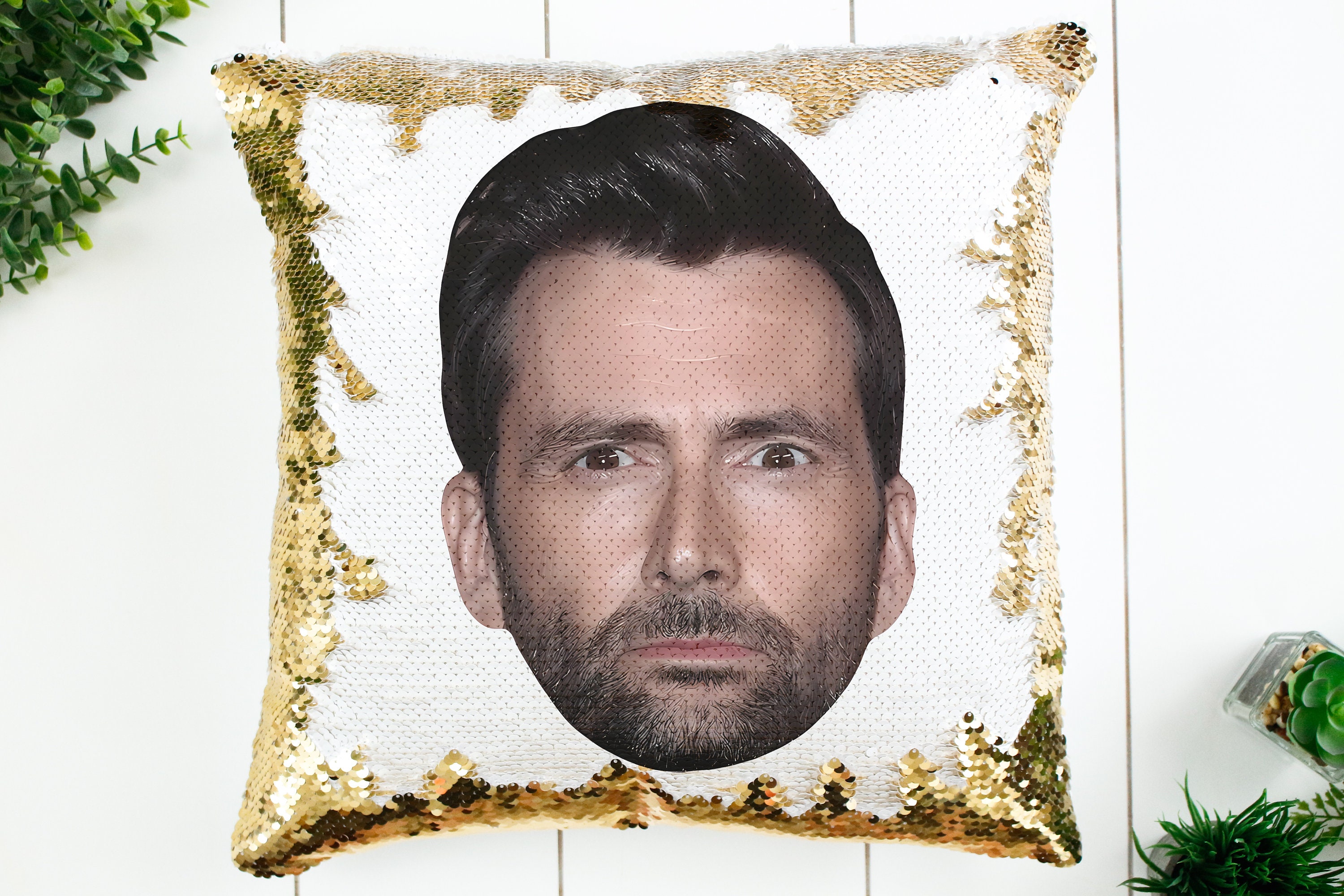 Discover David Tennant Sequin Pillow | Home Decor