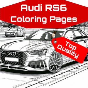 Coloring pages Audi RS6 | Coloring Pages Audi RS6