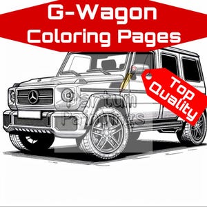 Mercedes G-Class Coloring Pages | G-Wagon Coloring Pages