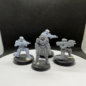 Halo Wars Spartan Set 1 - 32mm Scale - Miniature Set 4x Models - Flash Scale