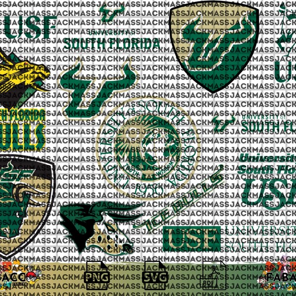 South Florida University SVG, Bulls SVG, College, Athletics, USF, Football, Basketball, University, Mom, Dad, Game Day, Instant Download.