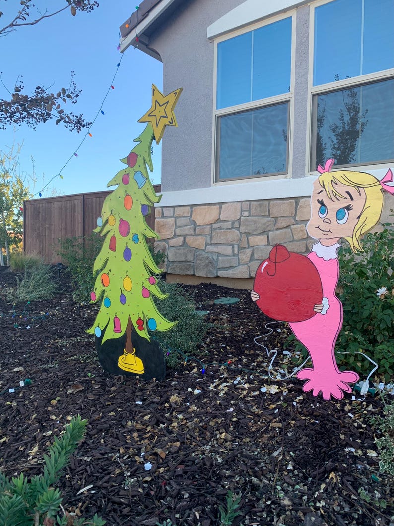 Cindy Lou Wood Cutout Template Christmas Decorations Outdoors Printable