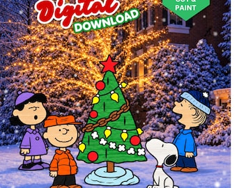 Nostalgic Christmas Caroling | Christmas Yard Art Cut Out | Woodworking Pattern | Outdoor Decor | Christmas Yard Sign DIY