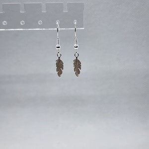 Silver Feather Earring
