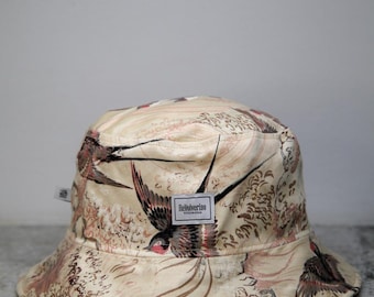 Cotton bucket hat, many variations, upcycled