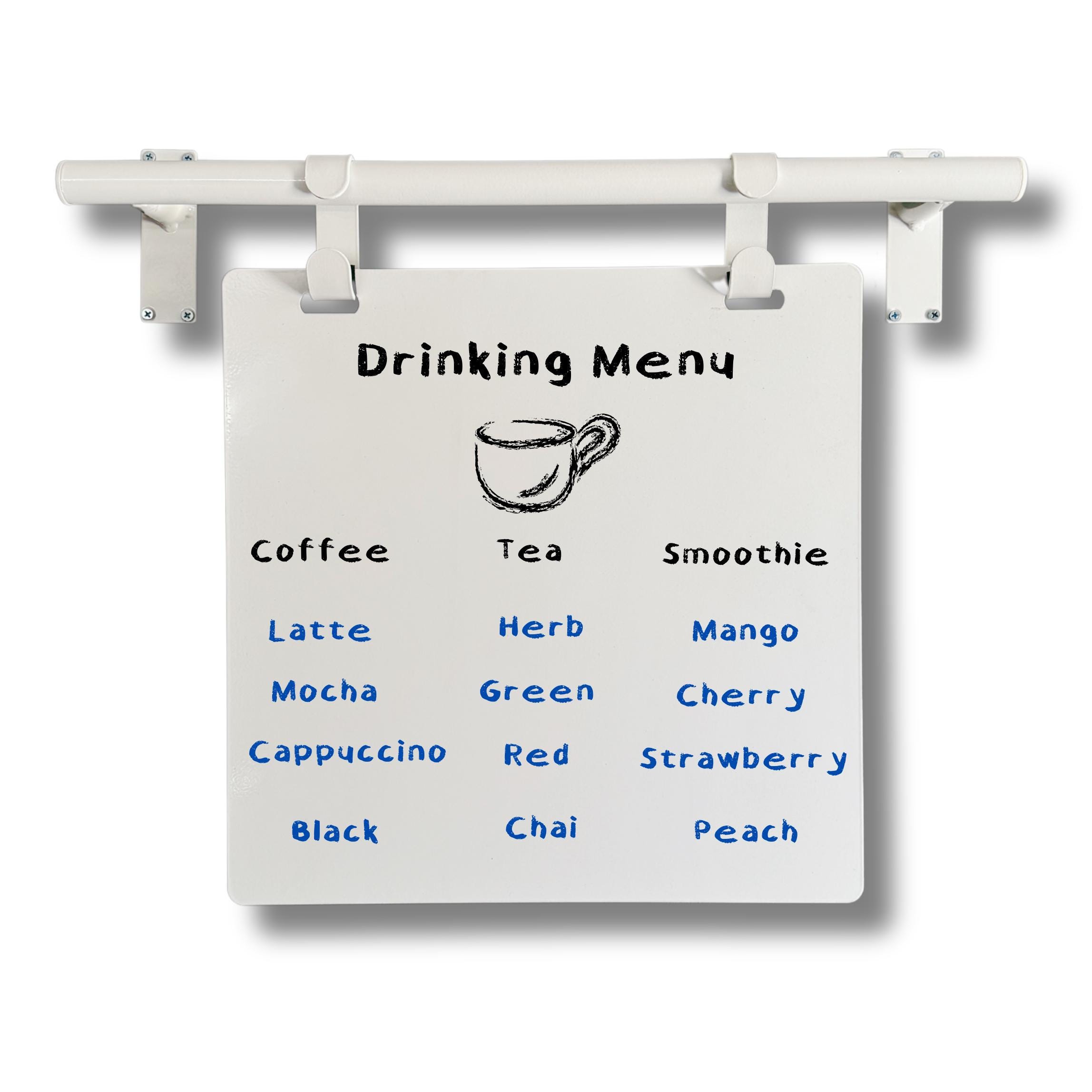 Wall Mounted Sign, Metal Hanging Menu Display, Cafe Bar Sign, Business ...
