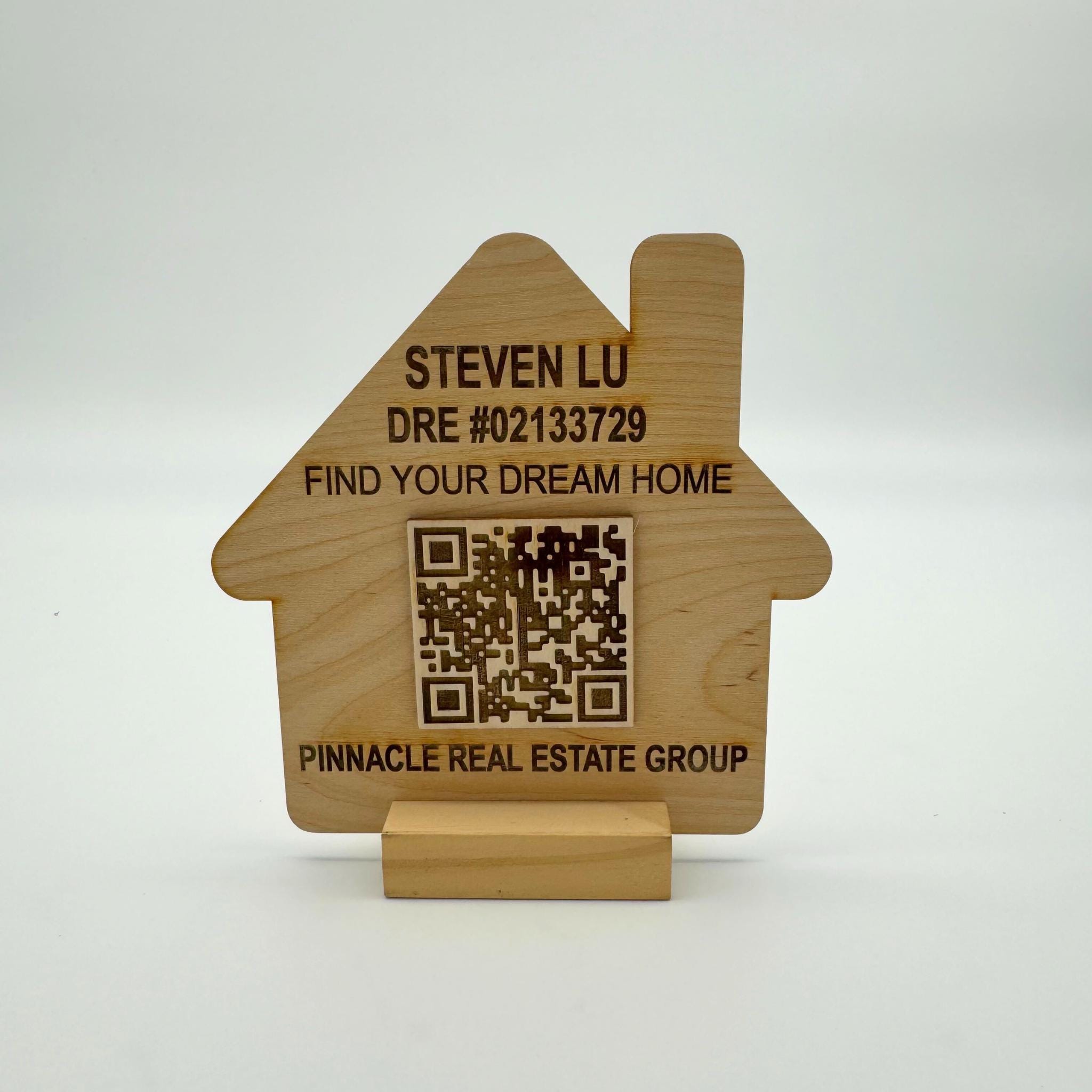 Custom Engraved QR Code Sign: Realtor Marketing, Open House - Etsy