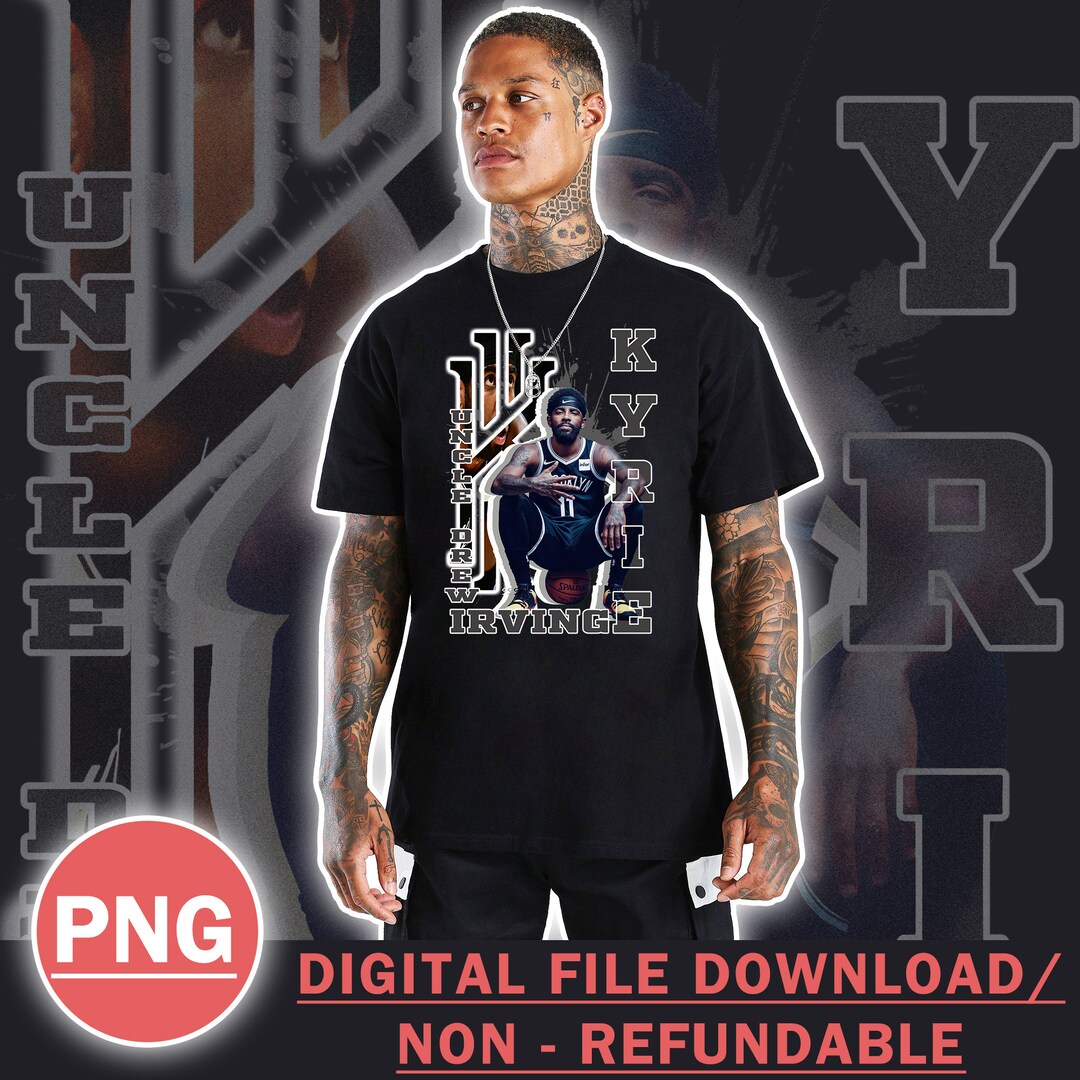 Kyrie Irving T-shirt Design PNG Instant Download and Ready to Print Vector T-shirts PNG ...