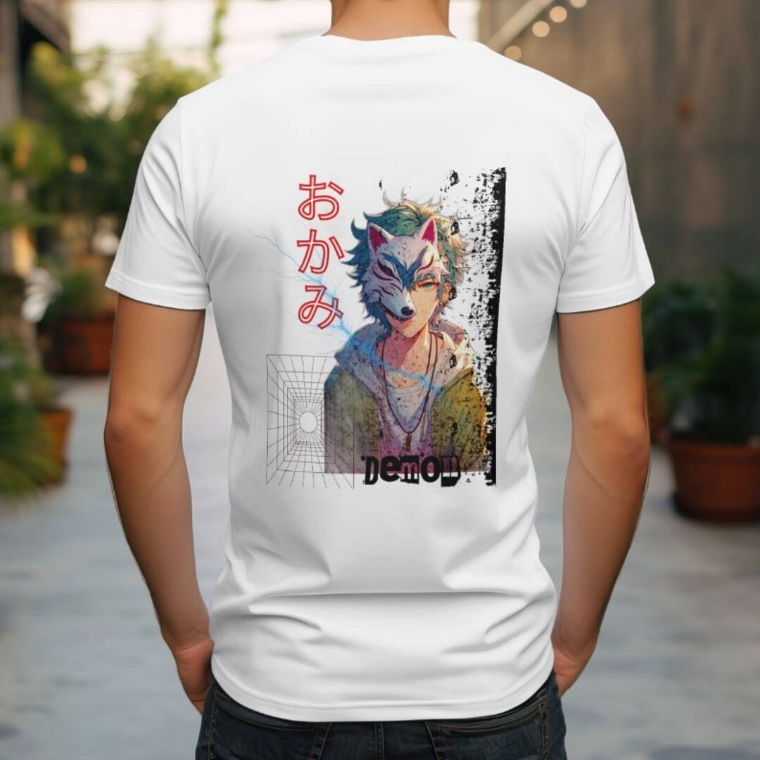 Style3 Moonlight Boar Camiseta Para Hombre T-Shirt Demon Anime Japan