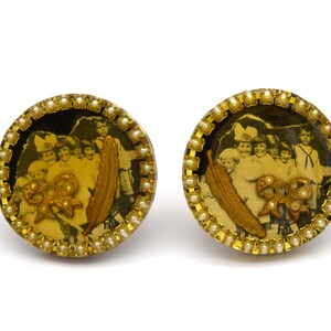Vintage 1990s Maximal Art Clip-On Earrings - RARE!