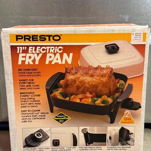 Vintage Presto 11&quot; Electric Fry Pan - Unopened in Original Box!