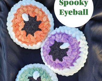 Spooky Crochet Eyeball Pattern: Halloween PDF (Beginner Level)