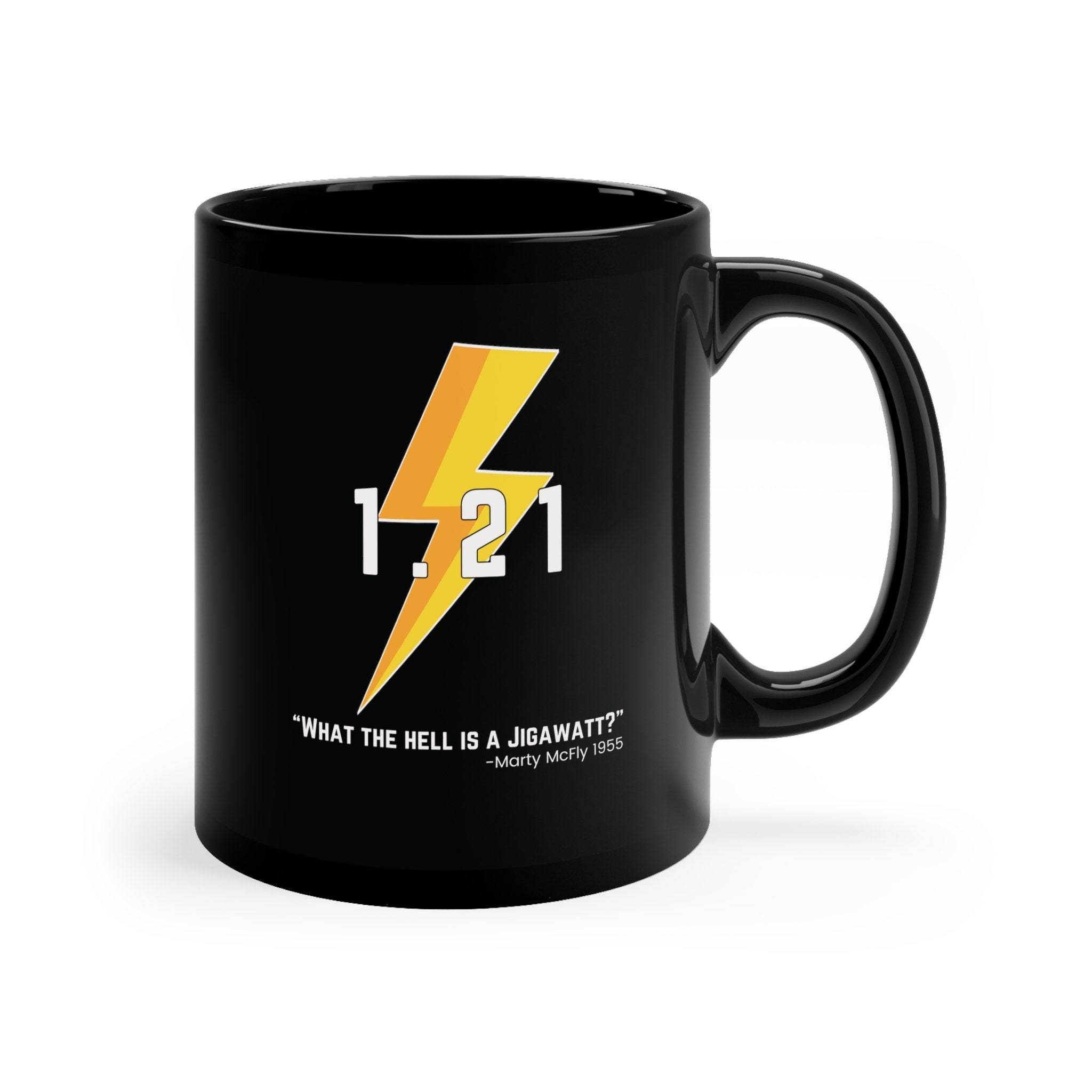 Back to the Future 1.21 Jigawatts Lightning Bolt Coffee Mug Gigawatt