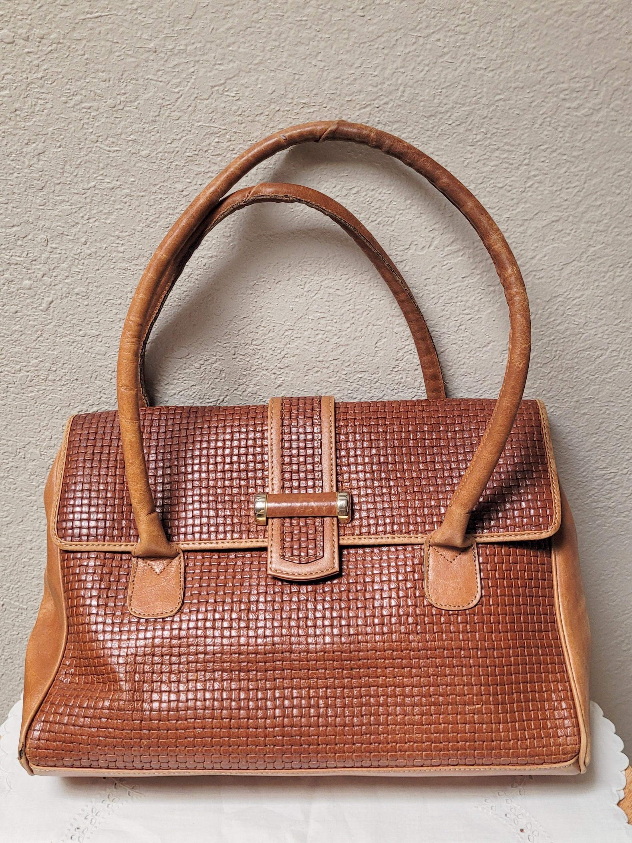 Vintage Woven Made in Italy Bag - Etsy