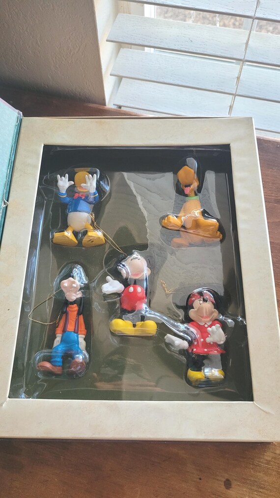 Vintage “mickey & Friends” Storybook Ornament Set, 5 Holiday