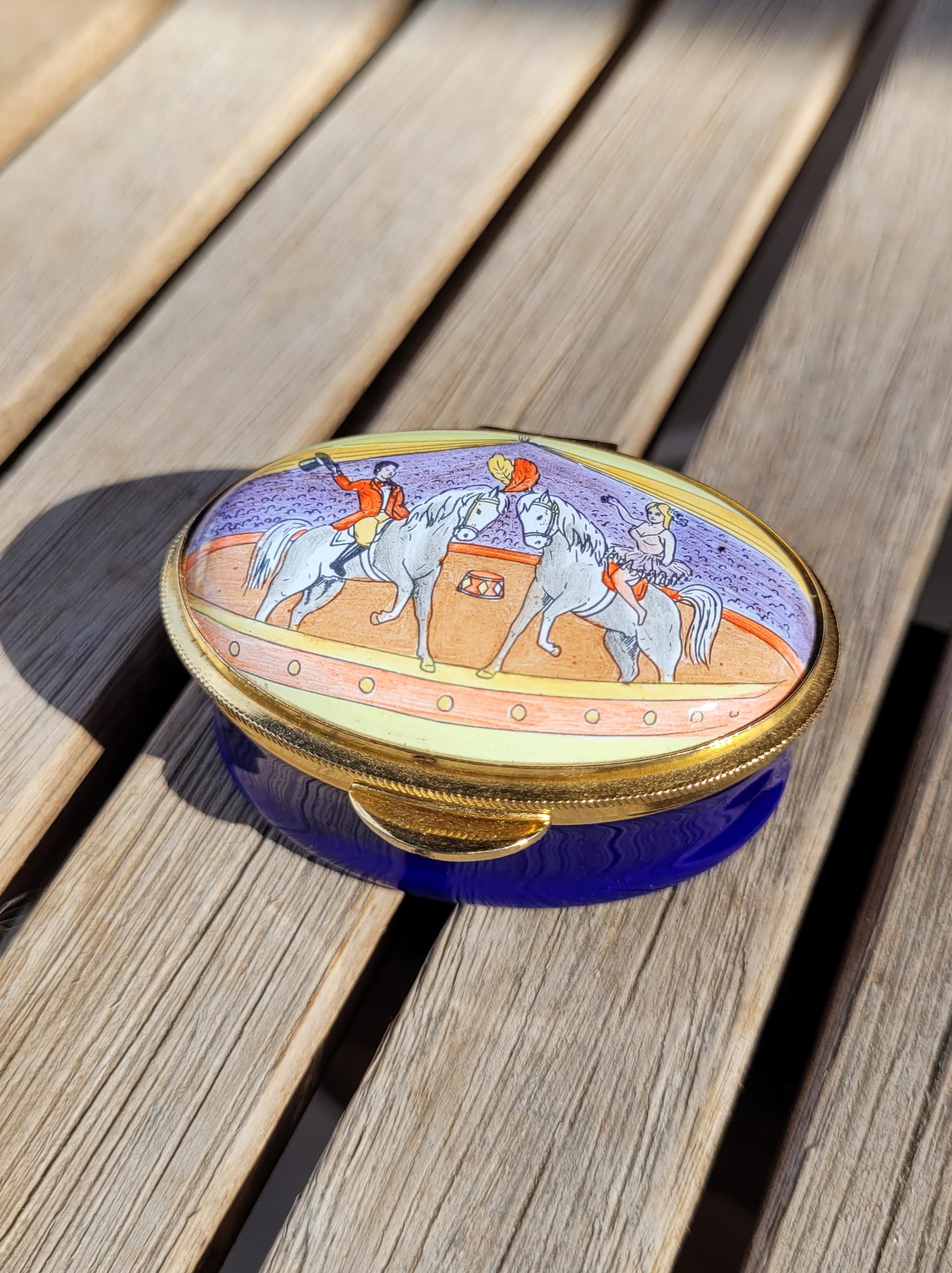 Staffordshire Enamels Trinket Box - Etsy