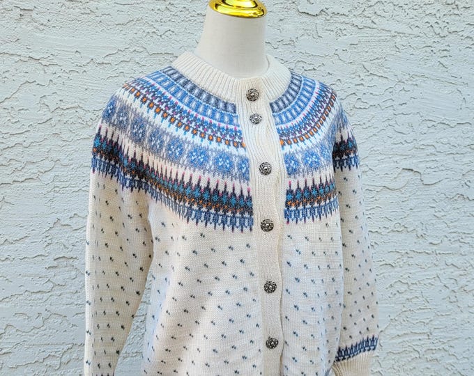Norway 1963 Blue Cotton Men's Hooded Sweater