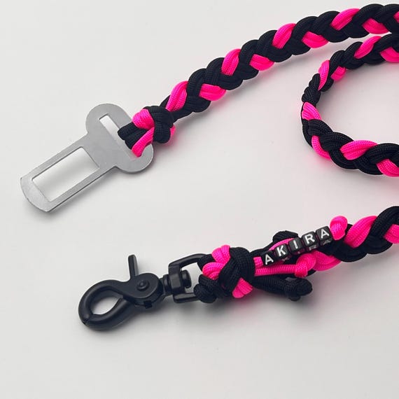 Autogurt Paracord Hundeleine Hundesicherheit S, M, L fr alle Hundegren  Hundezubehr kleine groe Hunde personalisiert 64 Farben - Etsy.de