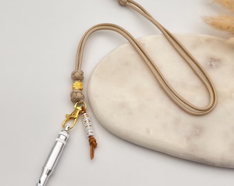 Lanyard con fischietto per cani, porta fischietto incluso, scuola di addestramento per cani, richiamo, paracord intrecciato, sottile, leggero, personalizzabile con nome, 64 colori