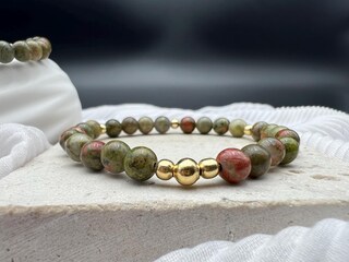 Bracciale Chakra In Pietre Naturali 8 Mm – Elastico, Regolabile, Con Cristallo Di Smagnetizzazione, Uomo/Donna