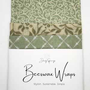 Sage beeswax food wraps.