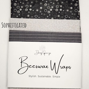 Sophisticated beeswax food wraps.