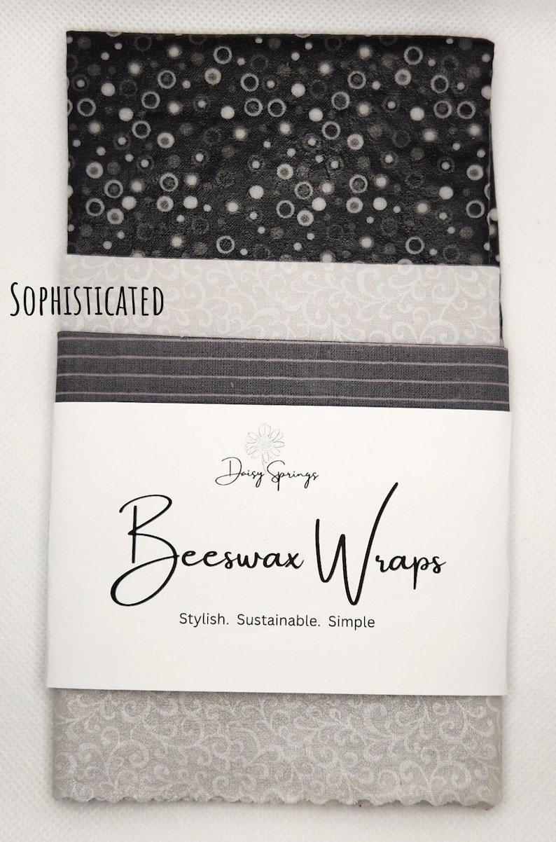 Sophisticated beeswax food wraps.