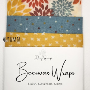 Autumn beeswax food wraps.