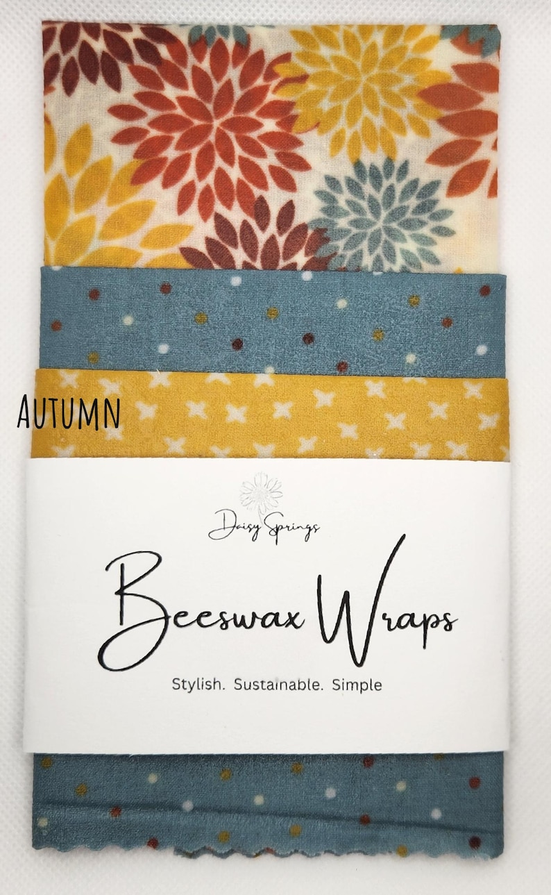Autumn beeswax food wraps.