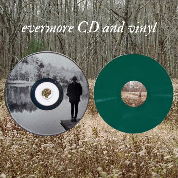 Evermore CD and Vinyl TS sticker or pin