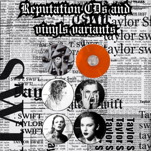 Reputation CD and Vinyls Variants TS sticker or pin