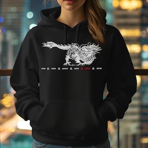 Chinese New Year Dragon Hoodie, Sweatshirt, Chinese New Year Hoodie, Dragon Hoodie, Chinese Dragon Hoodie, Year of the Dragon Hoodie