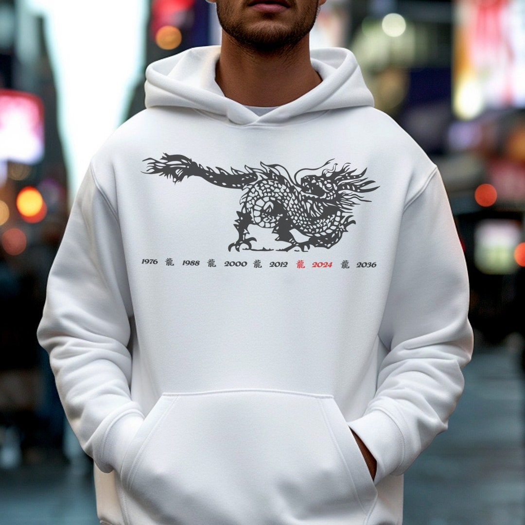 Blue Chinese Dragon Hoodie Women's Sweatshirt