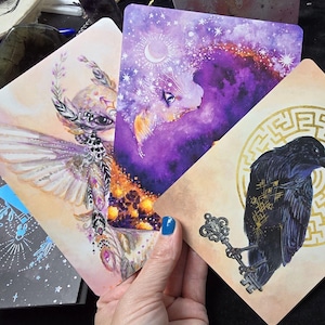 Cosmic Allies Altar Art Deck & Anleitungsbuch von Nicole Piar, Sacred Space Decor, Wahrsage-Werkzeuge, Holographische Box, Tiergeister-Karten, Astrologie