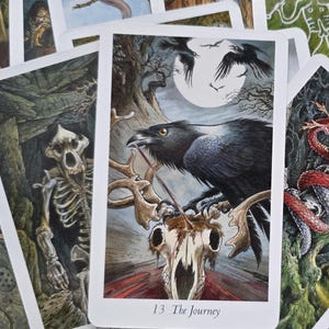 Le jeu de tarot Wildwood, cartes de tarot celtique, jeu de tarot mystique, tarot chamanique, tarot lunatique, cartes de tarot nature ~ jeu avec guide