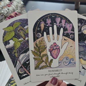 Oráculo de las Fases y los Bosques con Guía, Cartas del Oráculo de la Naturaleza, Oráculo Espiritual, Regalo Wiccan, Oráculo Independiente, Regalo Místico, Celestial